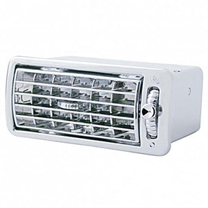 United Pacific - A/C Vent For Volvo (Indented, Blue, Clear, Green, Purple or Red Crystal)
