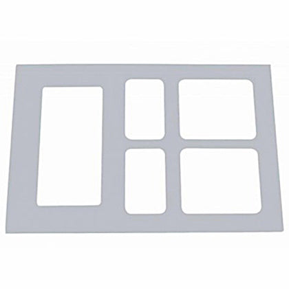 United Pacific - Volvo Stainless Switch Panel Trim With Gauge