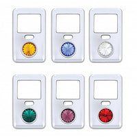 Rocker Switch Cover With Crystal For 1998-2018 Volvo VNL (Amber, Blue, Clear, Green, Purple or Red Crystal)