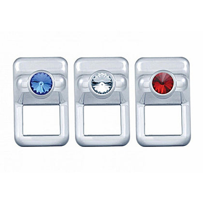 United Pacific - Toggle Switch Cover For Volvo (Blue, Clear, or Red Crystal)