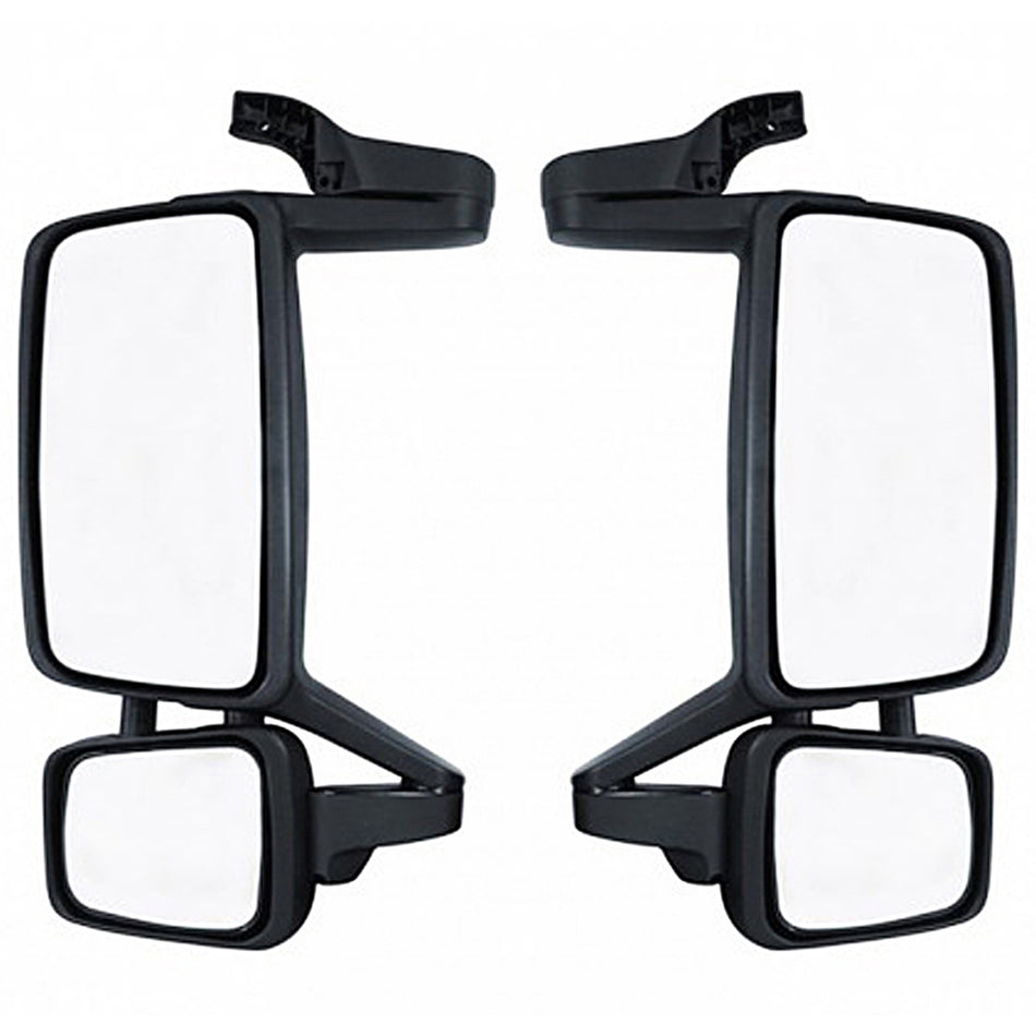 Black, Heated Mirror Assembly For 2003-2015 Volvo FM/FH/FL (Driver or Passenger Side)