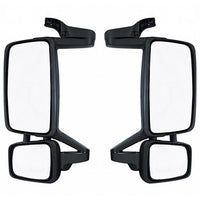 Black, Heated Mirror Assembly For 2003-2015 Volvo FM/FH/FL (Driver or Passenger Side)