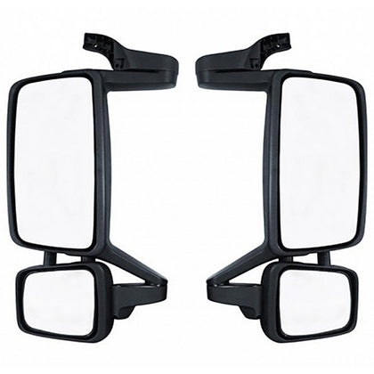 Black, Heated Mirror Assembly For 2003-2015 Volvo FM/FH/FL (Driver or Passenger Side)