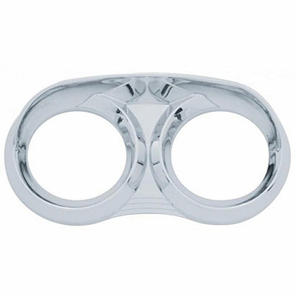 United Pacific - 2 Gauge Cluster Bezel With Visor For 2001-2005 Peterbilt 379 & 378