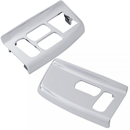 Chrome Plastic Window Switch Panel For 1999-2010 Peterbilt 387 (Driver or Passenger Side)