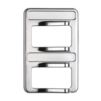 Chrome Rocker Switch Cover For Peterbilt 579 (2012-2019) & 567 (2014-2019) - 2 Switches