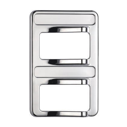 Chrome Rocker Switch Cover For Peterbilt 579 (2012-2019) & 567 (2014-2019) - 2 Switches