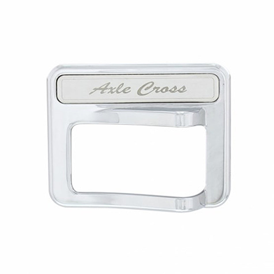 Chrome Rocker Switch Cover For Peterbilt 579 (2013-2019) & 567 (2014-2018) - Axle Cross