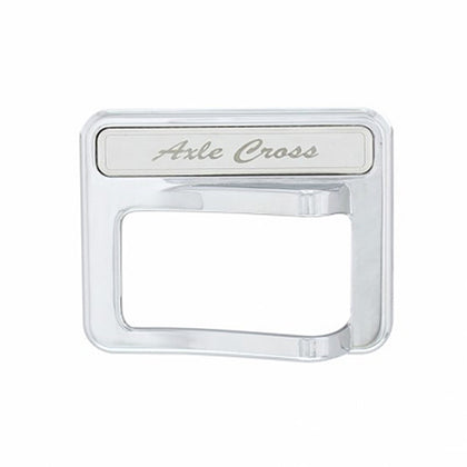 Chrome Rocker Switch Cover For Peterbilt 579 (2013-2019) & 567 (2014-2018) - Axle Cross