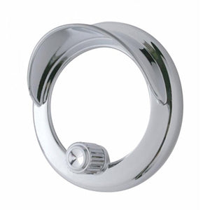 Clock Bezel With Visor For Freightliner Century/Coronado/Columbia (Indented, Copper, Blue, Clear, Green, Purple or Red Crystal)