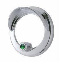 Clock Bezel With Visor For Freightliner Century/Coronado/Columbia (Indented, Copper, Blue, Clear, Green, Purple or Red Crystal)