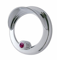 Clock Bezel With Visor For Freightliner Century/Coronado/Columbia (Indented, Copper, Blue, Clear, Green, Purple or Red Crystal)