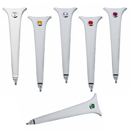 Chrome Center Dash Trim For FL Columbia (2004-20), Century (1997-10), & Coronado (2003-10) - Indented, Amber, Blue, Clear, Green, Purple or Red Crystal)