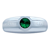 Trailer Brake Cover W/Crystal For Freightliner Century (1996-2011), Columbia (2001-2017) - Blue, Clear, Green, Purple or Red