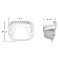 United Pacific - Chrome Plastic DEF Filler Trim For 2012-2021 Peterbilt 579