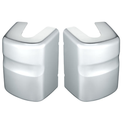 Chrome Plastic Bottom Mirror Post Covers For 2000-2010 International 9200I/9400I/9900I (Pair)