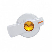 A/C Knob (Newer Model) For 2005-2010 Freightliner (Indented, Amber, Blue, Clear, Green, Purple or Red Crystal)