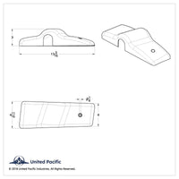 Chrome Plastic Bottom Mirror Post Cover For 1996-2010 Freightliner Century (Driver or Passenger Side)