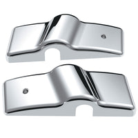 Chrome Plastic Bottom Mirror Post Cover Set For 1996-2010 Freightliner Century (Pair)