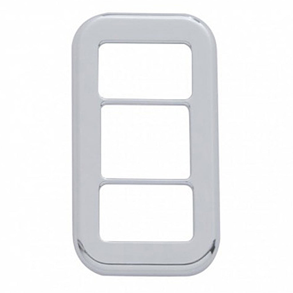 Rocker Switch Cover With 3 Openings & Crystal For Freightliner (3-Pack) - Various Crystal Colors