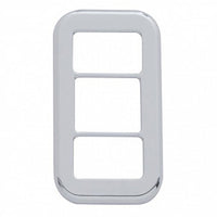 Rocker Switch Cover With 3 Openings & Crystal For Freightliner (3-Pack) - Various Crystal Colors