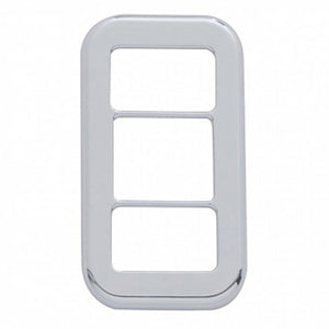 Rocker Switch Cover With 3 Openings & Crystal For Freightliner (3-Pack) - Various Crystal Colors