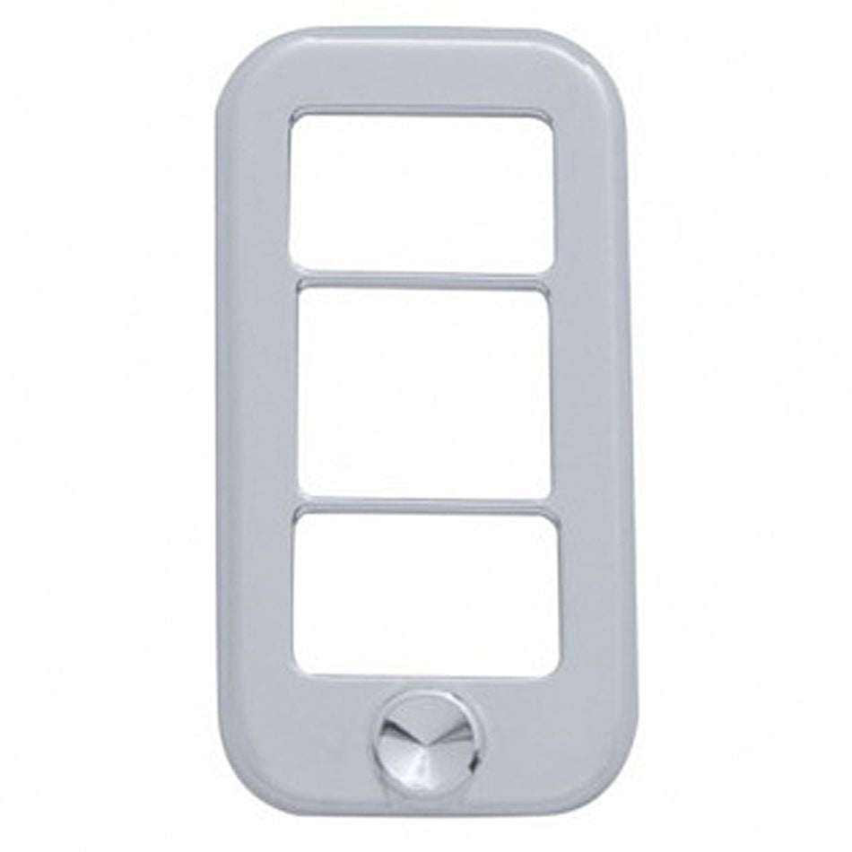 Rocker Switch Cover With 3 Openings & Crystal For Freightliner (3-Pack) - Various Crystal Colors