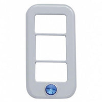 Rocker Switch Cover With 3 Openings & Crystal For Freightliner (3-Pack) - Various Crystal Colors
