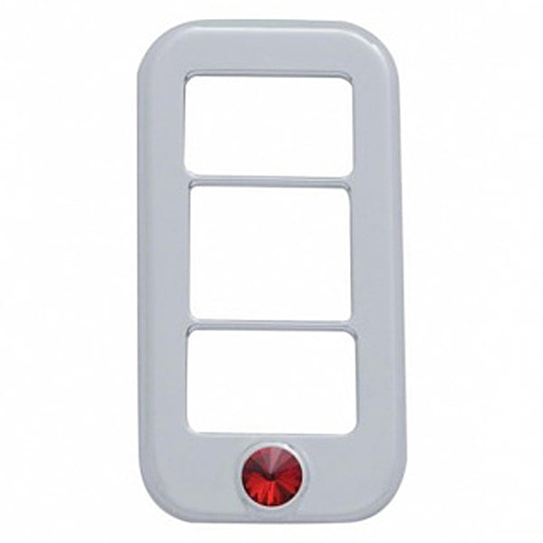 Rocker Switch Cover With 3 Openings & Crystal For Freightliner (3-Pack ...