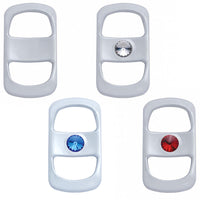 Rocker Switch Cover For Freightliner (3-Pack) - Plain, Blue, Clear or Red Crystal