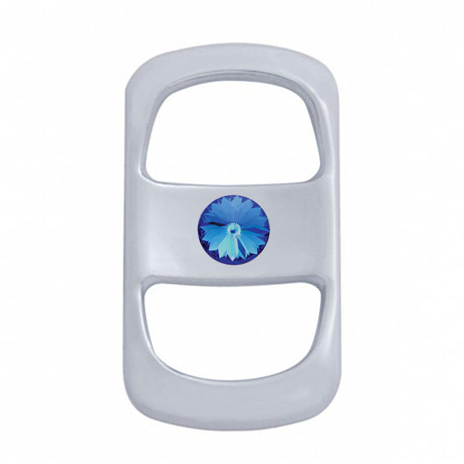 Rocker Switch Cover For Freightliner (3-Pack) - Plain, Blue, Clear or Red Crystal - Berube's Truck Accessories