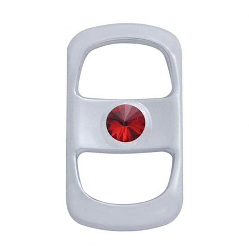 Rocker Switch Cover For Freightliner (3-Pack) - Plain, Blue, Clear or Red Crystal - Berube's Truck Accessories