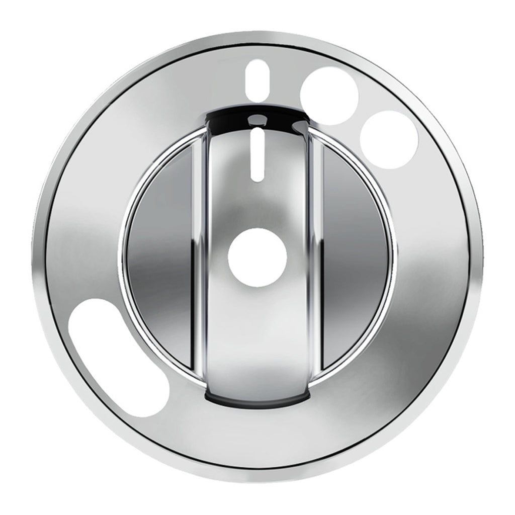 Chrome Plastic 2-Piece Headlight With Fog Light Switch Cover For 2008-2017 Freightliner Cascadia