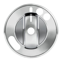 Chrome Plastic 2-Piece Headlight With Fog Light Switch Cover For 2008-2017 Freightliner Cascadia