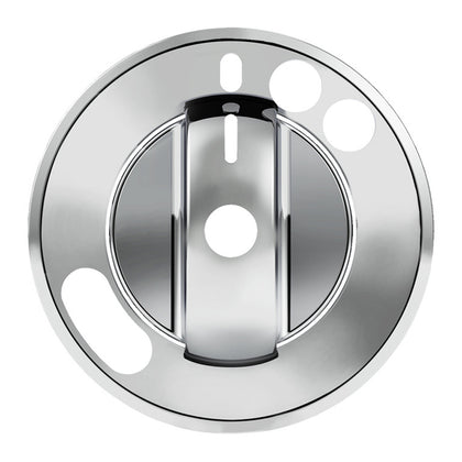 Chrome Plastic 2-Piece Headlight With Fog Light Switch Cover For 2008-2017 Freightliner Cascadia