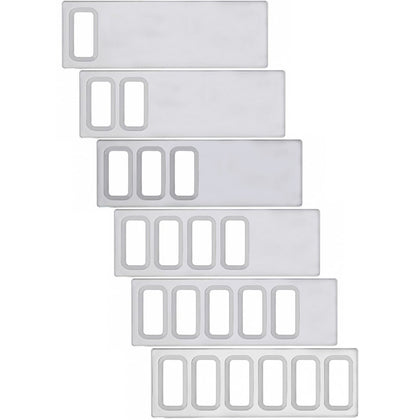 United Pacific - Chrome Plastic Dash Switch Panel Cover For International - Various Openings