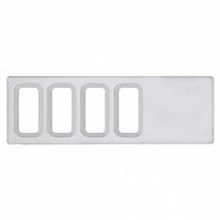United Pacific - Chrome Plastic Dash Switch Panel Cover For International - Various Openings