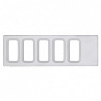 United Pacific - Chrome Plastic Dash Switch Panel Cover For International - Various Openings