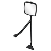 Black Hood Mirror Assembly For 2006-2017 International Prostar - Driver or Passenger Side