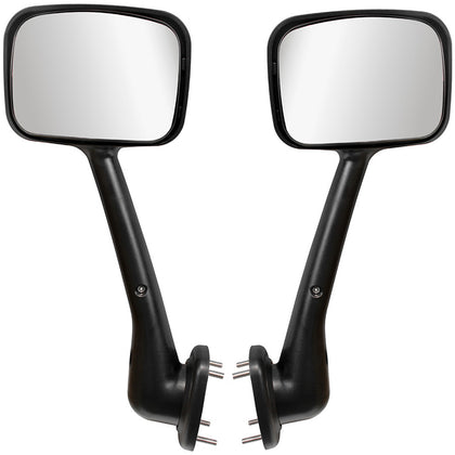 Chrome Hood Mirror Assembly With Sequential LED Turn Signal For 2008-2017 Freightliner Cascadia