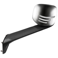 Heated Chrome Hood Mirror Assembly W/ Sequential LED Lights For 2018-2025 Freightliner Cascadia - Driver or Passenger Side