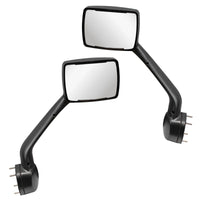 Chrome Hood Mirror Assembly W/ Sequential LED Turn Signal For 2013-2021 Kenworth T680 & Peterbilt 579 (Driver or Passenger Side)