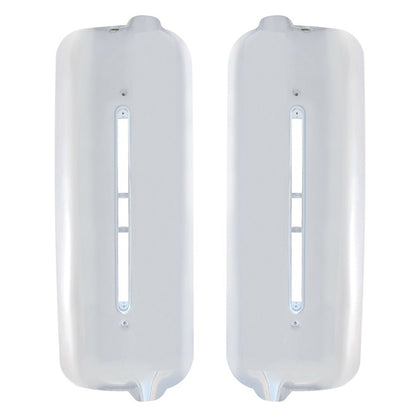 Chrome Plastic Mirror Cover With LED Cutout For 2005 & Older Freightliner Century (Driver or Passenger Side)