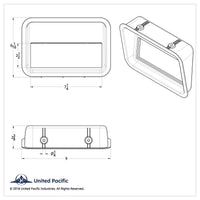 United Pacific - Overhead Storage Trim For 2008-2017 Freightliner Cascadia