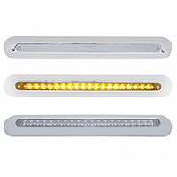 Freightliner 19 LED 12" Mirror Light Bar - Amber LEDs (Chrome, Amber or Clear Lens)