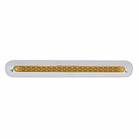 Freightliner 19 LED 12" Mirror Light Bar - Amber LEDs (Chrome, Amber or Clear Lens)