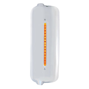 Mirror Cover With 14 LED 12" Light Bar For 2005 & Older Freightliner (Driver or Passengers Side )- Amber LEDs (Amber, Clear or Chrome Lens)