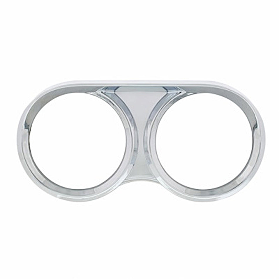 United Pacific - 2 Gauge Cluster Bezel With Visor For 2008-2017 Freightliner Cascadia