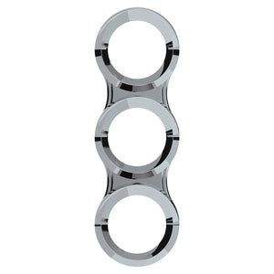 Small 3 Gauge Cluster Bezel With Visors For 2008-2017 Freightliner Cascadia - Vertical