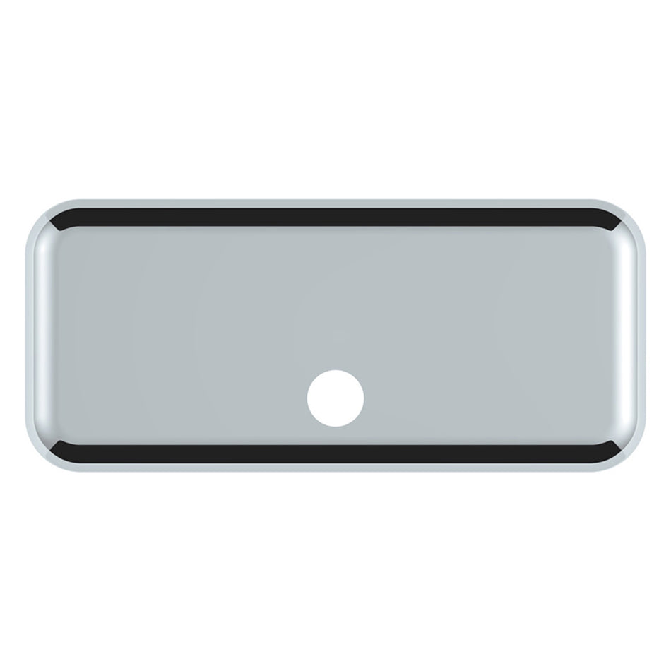 Chrome Plastic Upper Center Storage Door Cover For 2007-2018 Freightliner Cascadia